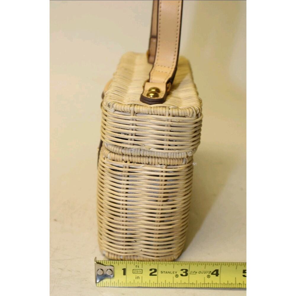 Banana Republic NEW Boxy Fisherman Rattan Womens Wicker Satchel Bag 480598 - Picture 12 of 16